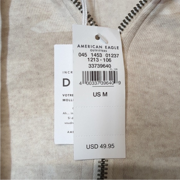 American Eagle Outfitters Ahh-Mazingly Soft Cream Camo Hoodie Sweatshirt Med NWT - Picture 3 of 4